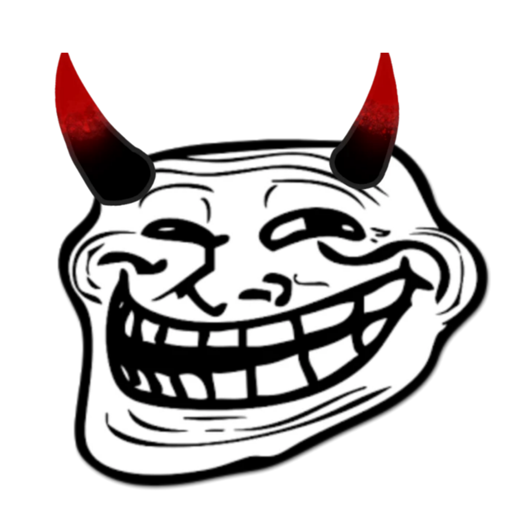 Scary Troll Face PNG Image